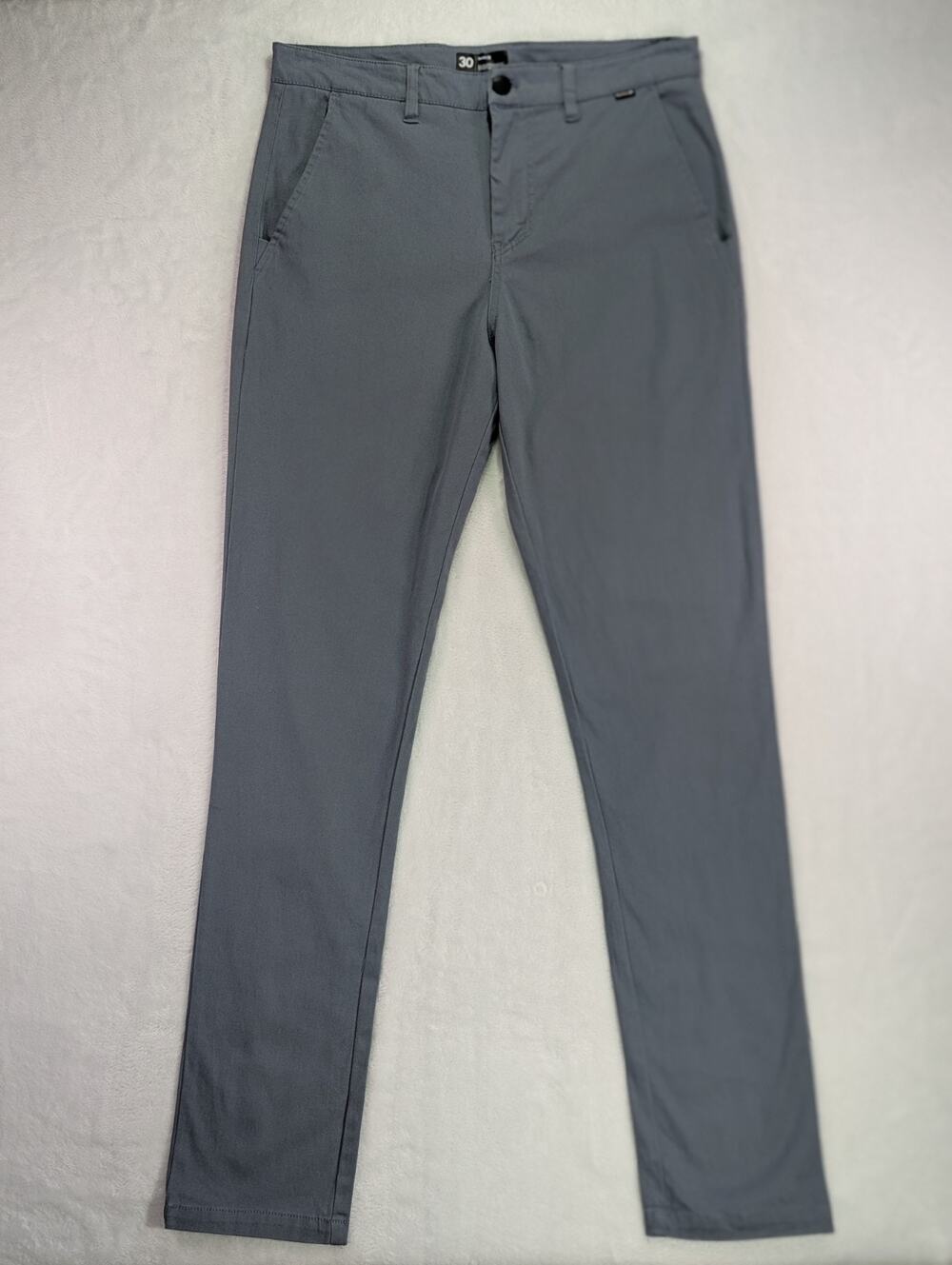 Hurley Mens Icon Relaxed Fit Gray Chino Pants 30x33 Measures 33W Skater Stretch